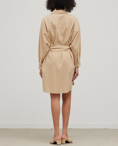 SOLID SHIRTS MINI DRESS