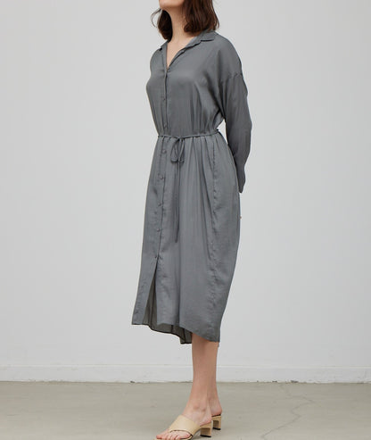 SATIN SHIRT DRESS