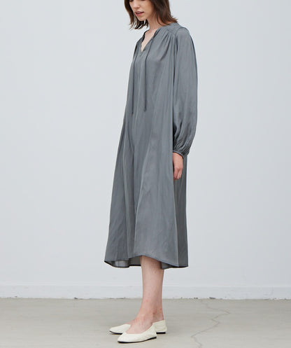 BASIC MIDI SATIN DRESS