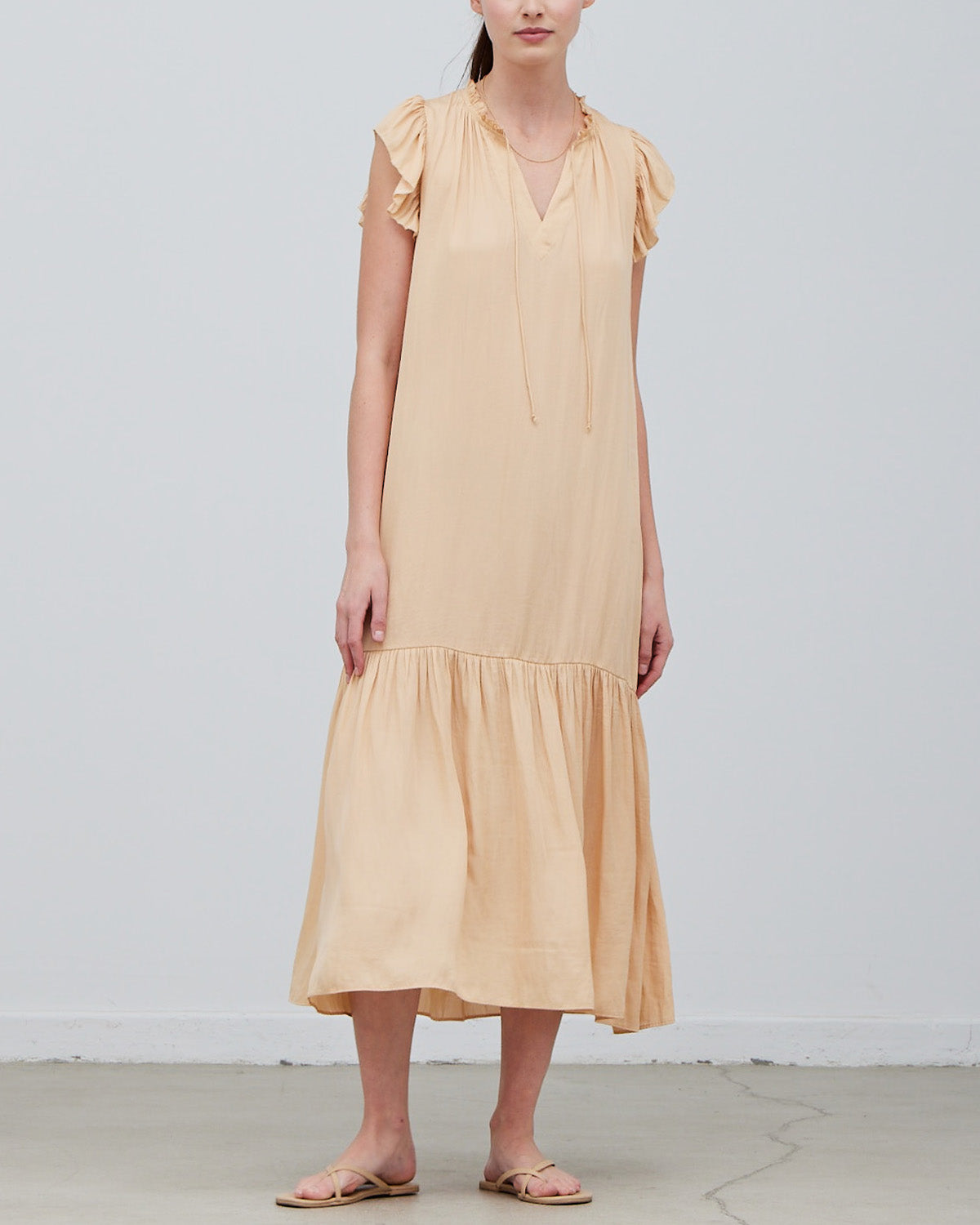 SATIN MAXI DRESS