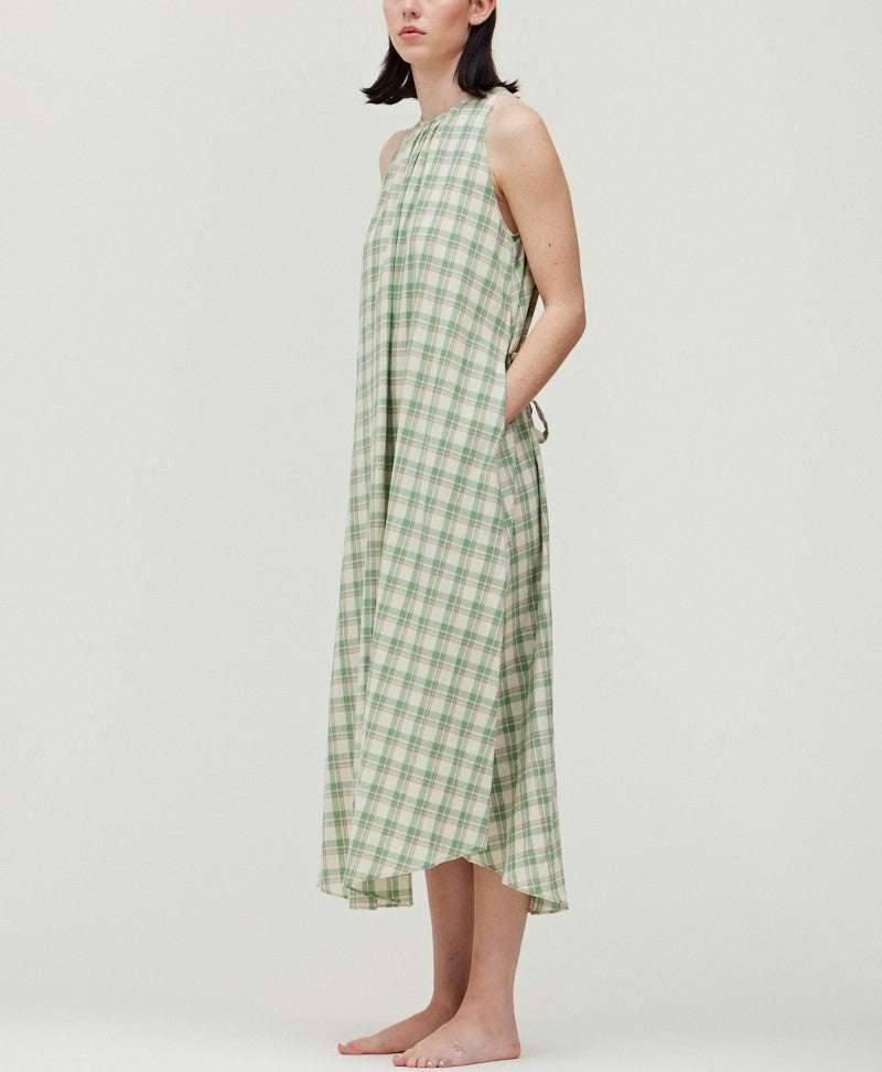 COTTON PLAID DRESS