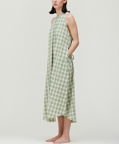 COTTON PLAID DRESS