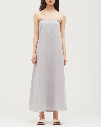 STRAPLESS COLUMN DRESS
