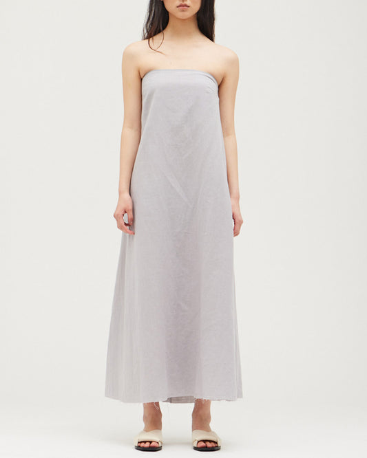 STRAPLESS COLUMN DRESS