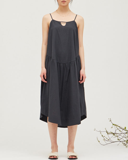 OVERSIZE STRIPE CAMI DRESS