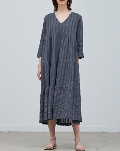 TIERED MIDI DRESS