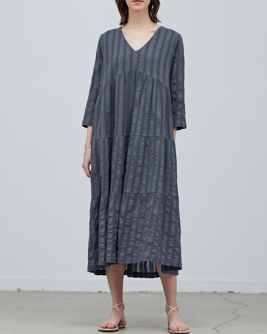 TIERED MIDI DRESS