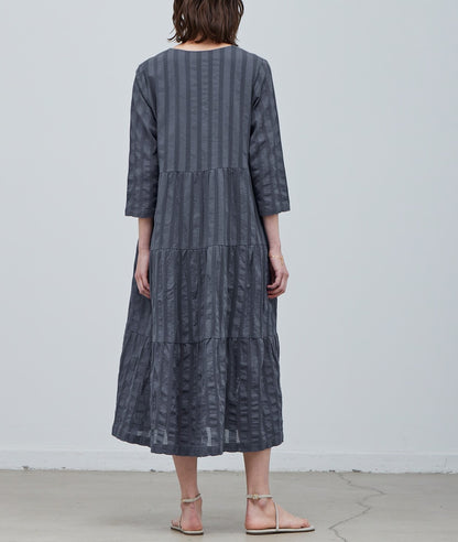 TIERED MIDI DRESS