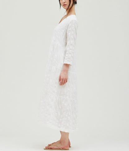 TIERED MIDI DRESS