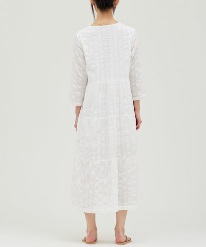 TIERED MIDI DRESS