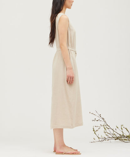 COTTON GAUZE SHEATH DRESS